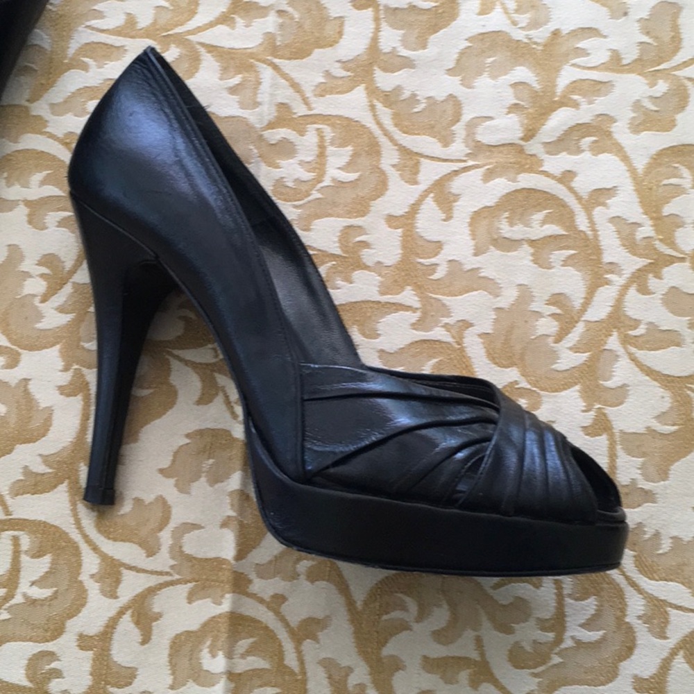 Stuart Weitzman Platform Peeptoe Pump - image 1